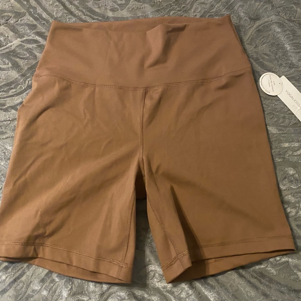 Yogalicious Women's Brown Bike Shorts